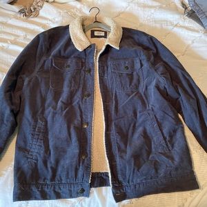 Marine Layer Mens corduroy Sherpa jacket
